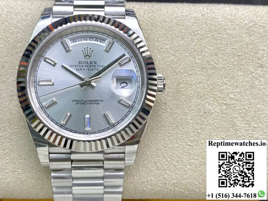 Rolex Day Date M228239-0003 EW Factory Silver Dial - Watches