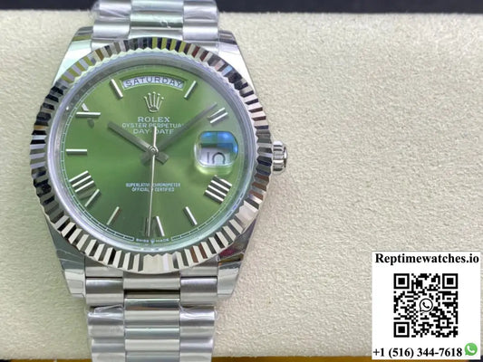 Rolex Day Date M228239-0033 EW Factory Olive Green Dial - Watches