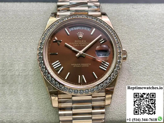 Rolex Day Date M228345RBR-0009 EW Factory Rose Gold - Watches