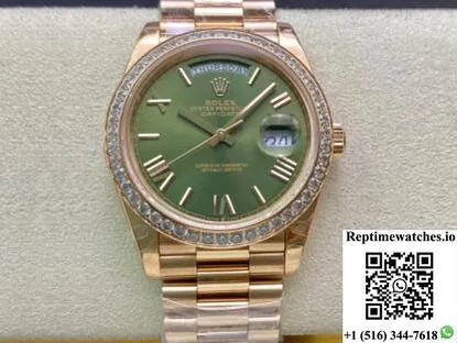 Rolex Day Date M228345Rbr-0011 Ew Factory Rose Gold-Rep Time Watches