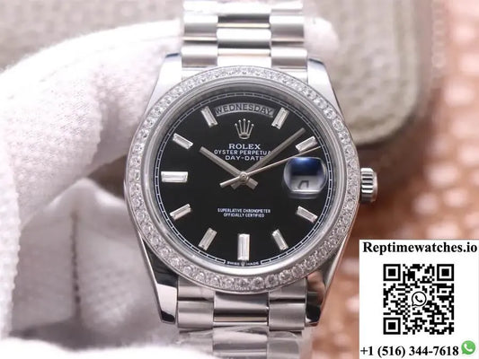 Rolex Day Date M228349Rbr-0003 Ew Factory Diamond Dial-Rep Time Watches
