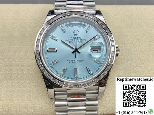 Rolex Day Date M228396Tbr-0002 Gm Factory Diamond Bezel-Rep Time Watches