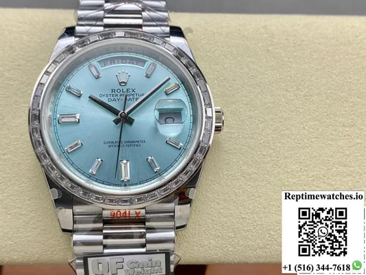 Rolex Day-Date m228396tbr-0002 QF Factory Silver Strap