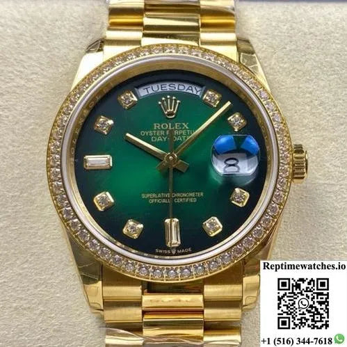 Rolex Day-Date Model M128398Rbr-0035 8+ Factory Week Display-Rep Time Watches