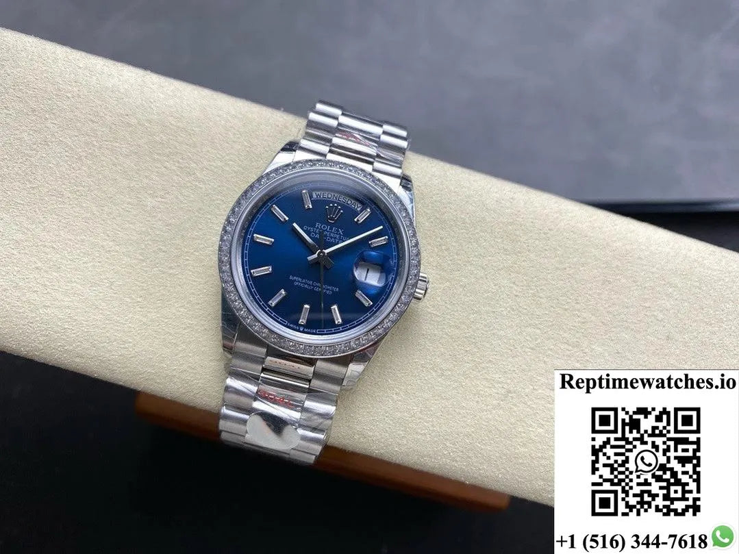 Rolex Day-Date Model M128399Tbr-0027 8+ Factory Stainless Steel Case-Rep Time Watches