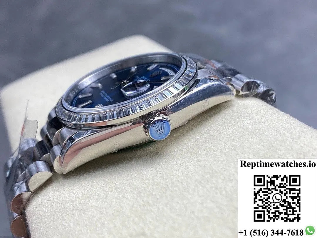 Rolex Day-Date Model M128399Tbr-0027 8+ Factory Stainless Steel Case-Rep Time Watches