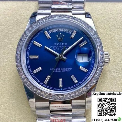 Rolex Day-Date Model M128399Tbr-0027 8+ Factory Stainless Steel Case-Rep Time Watches