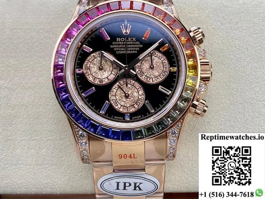 Rolex Daytona 116595 Rbow Ipk Factory Rose Gold-Rep Time Watches