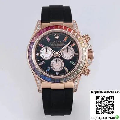 Rolex Daytona 116595Rbow Bl Factory Rose Gold-Rep Time Watches