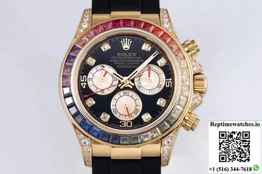 Rolex Daytona 116598RBOW BL Factory Yellow Gold AI Factory