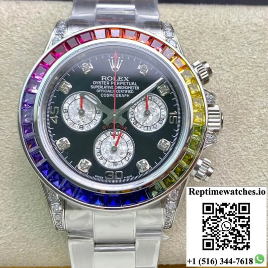 Rolex Daytona 116599 RBOW TW Factory Diamond Dial - Watches
