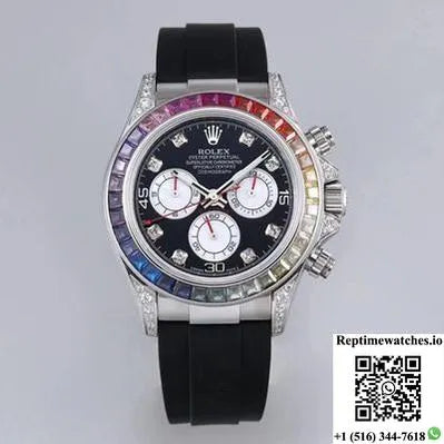 Rolex Daytona 116599Rbow Bl Factory Black Dial-Rep Time Watches