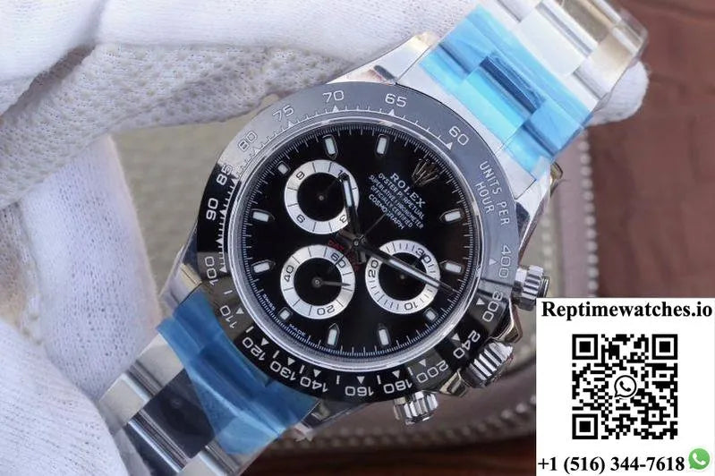 Rolex Daytona Cosmograph 116500Ln Noob Factory Black Dial-Rep Time Watches