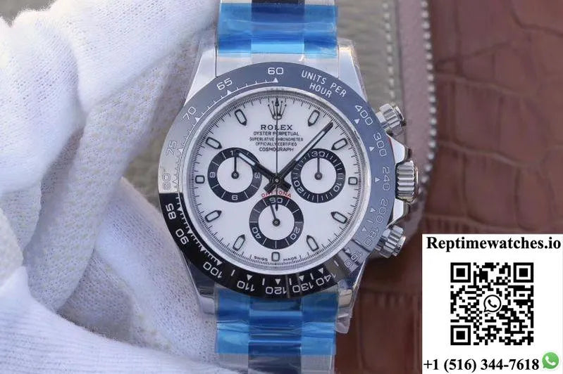 Rolex Daytona Cosmograph 116500Ln Noob Factory White Dial-Rep Time Watches