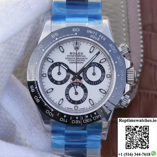 Rolex Daytona Cosmograph 116500Ln Noob Factory White Dial-Rep Time Watches