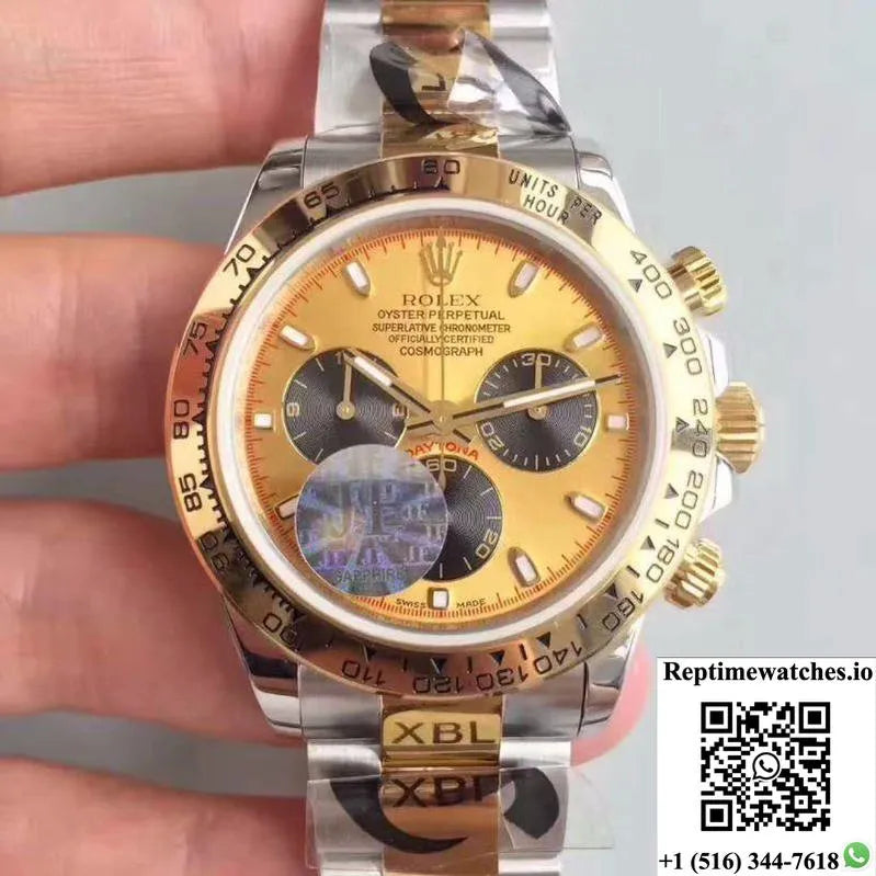 Rolex Daytona Cosmograph 116503 Jf Factory Yellow Gold Dial-Rep Time Watches