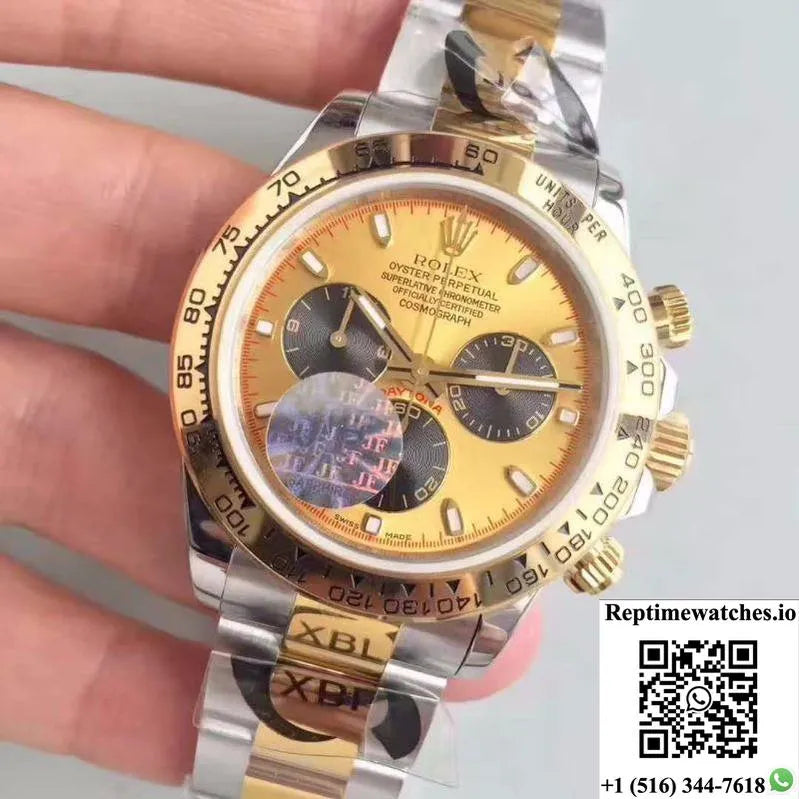 Rolex Daytona Cosmograph 116503 Jf Factory Yellow Gold Dial-Rep Time Watches