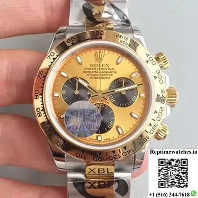 Rolex Daytona Cosmograph 116503 Jf Factory Yellow Gold Dial-Rep Time Watches
