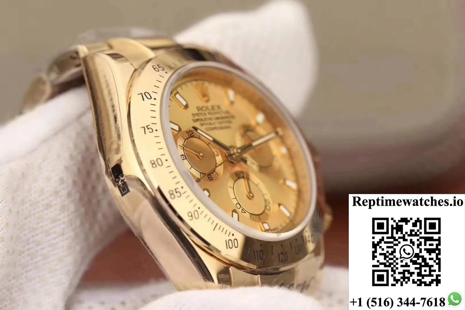 Rolex Daytona Cosmograph 116503 Jh Factory Gold Dial-Rep Time Watches