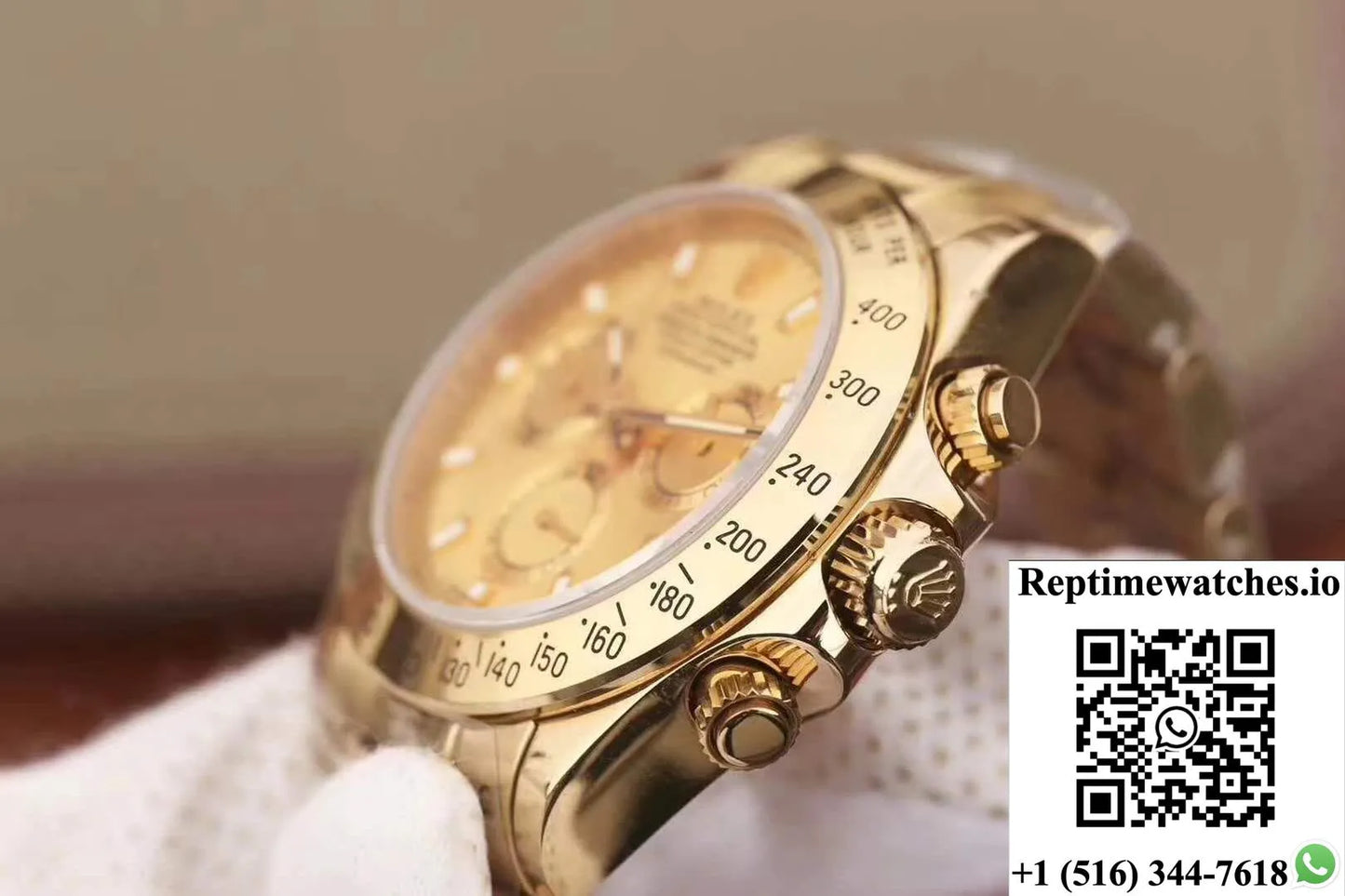 Rolex Daytona Cosmograph 116503 Jh Factory Gold Dial-Rep Time Watches