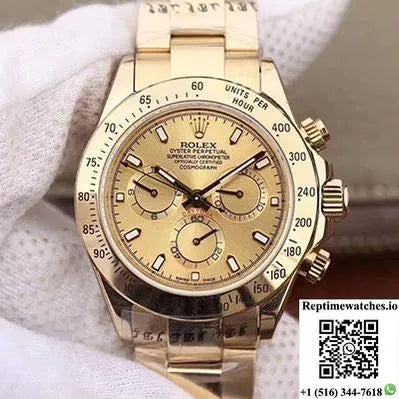 Rolex Daytona Cosmograph 116503 Jh Factory Gold Dial-Rep Time Watches