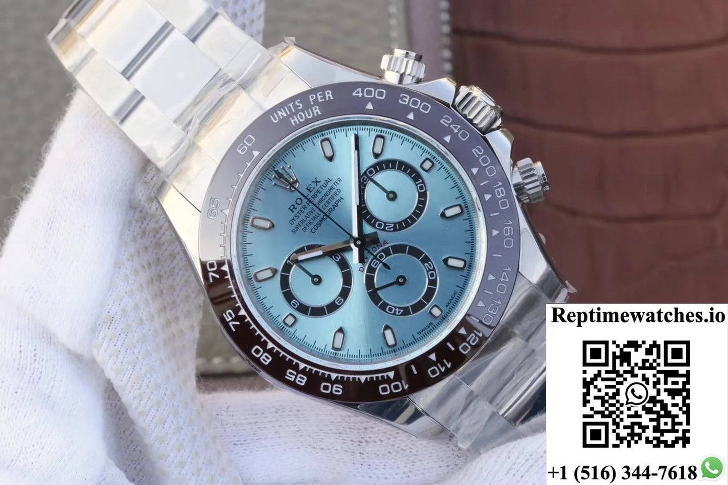 Rolex Daytona Cosmograph 116506 Noob Factory Ice Blue Dial-Rep Time Watches