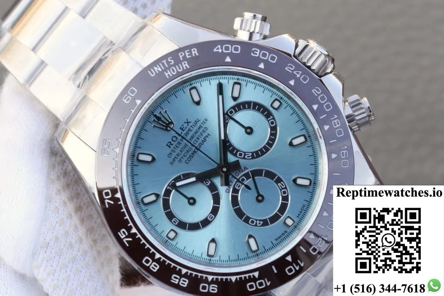 Rolex Daytona Cosmograph 116506 Noob Factory Ice Blue Dial-Rep Time Watches