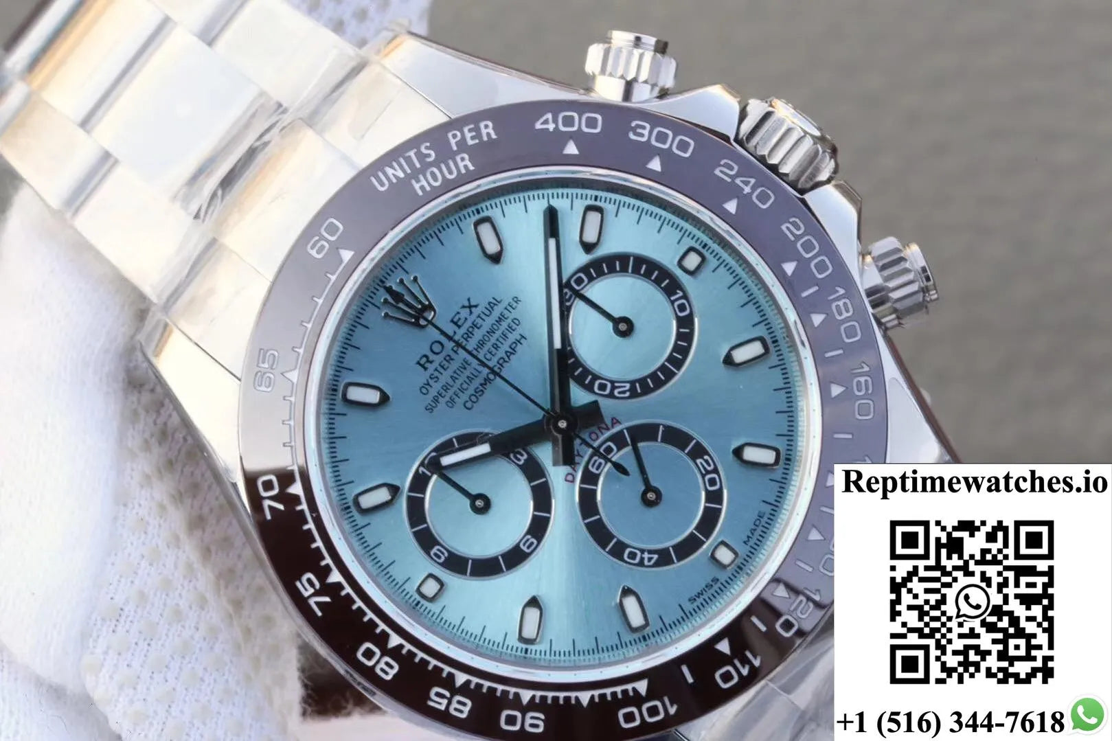 Rolex Daytona Cosmograph 116506 Noob Factory Ice Blue Dial-Rep Time Watches