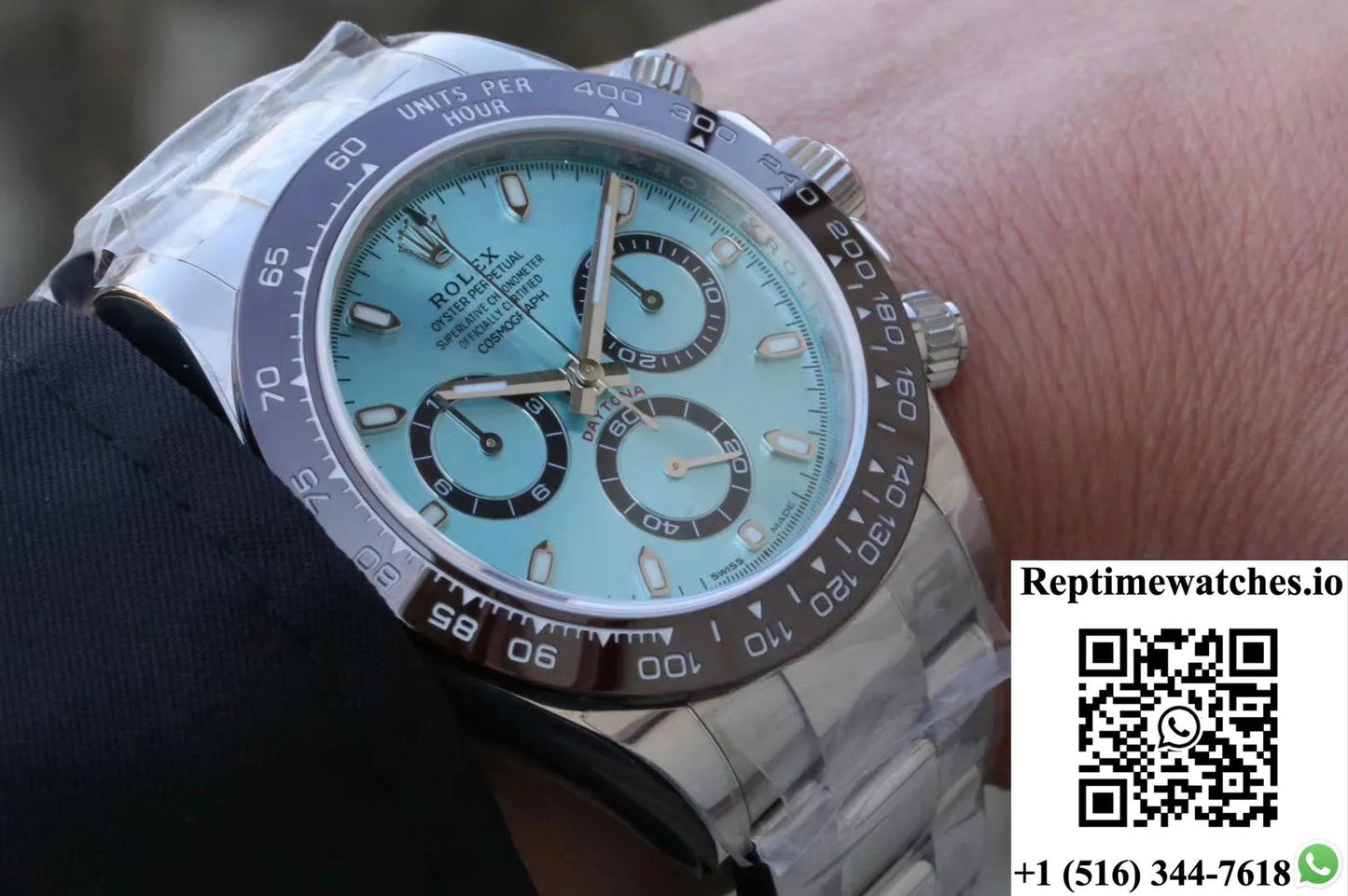 Rolex Daytona Cosmograph 116506 Noob Factory Ice Blue Dial-Rep Time Watches