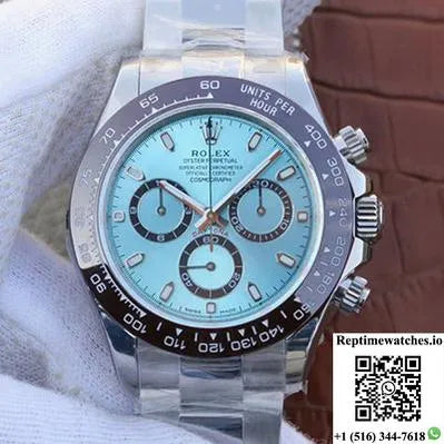 Rolex Daytona Cosmograph 116506 Noob Factory Ice Blue Dial-Rep Time Watches