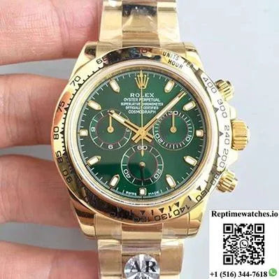 Rolex Daytona Cosmograph 116508 Ar Factory Green Dial-Rep Time Watches
