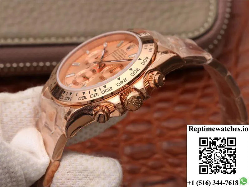 Rolex Daytona Cosmograph 116508 Jh Factory Rose Gold Dial-Rep Time Watches