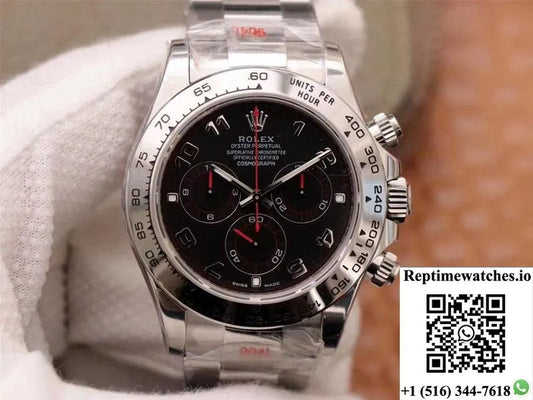 Rolex Daytona Cosmograph 116509-78599 Noob Factory Black Dial-Rep Time Watches