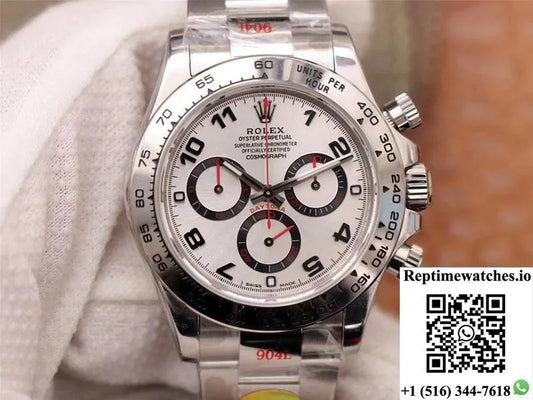 Rolex Daytona Cosmograph 116509-78599 Noob Factory White Dial-Rep Time Watches