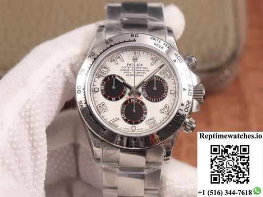Rolex Daytona Cosmograph 116509 Jh Factory White Dial-Rep Time Watches