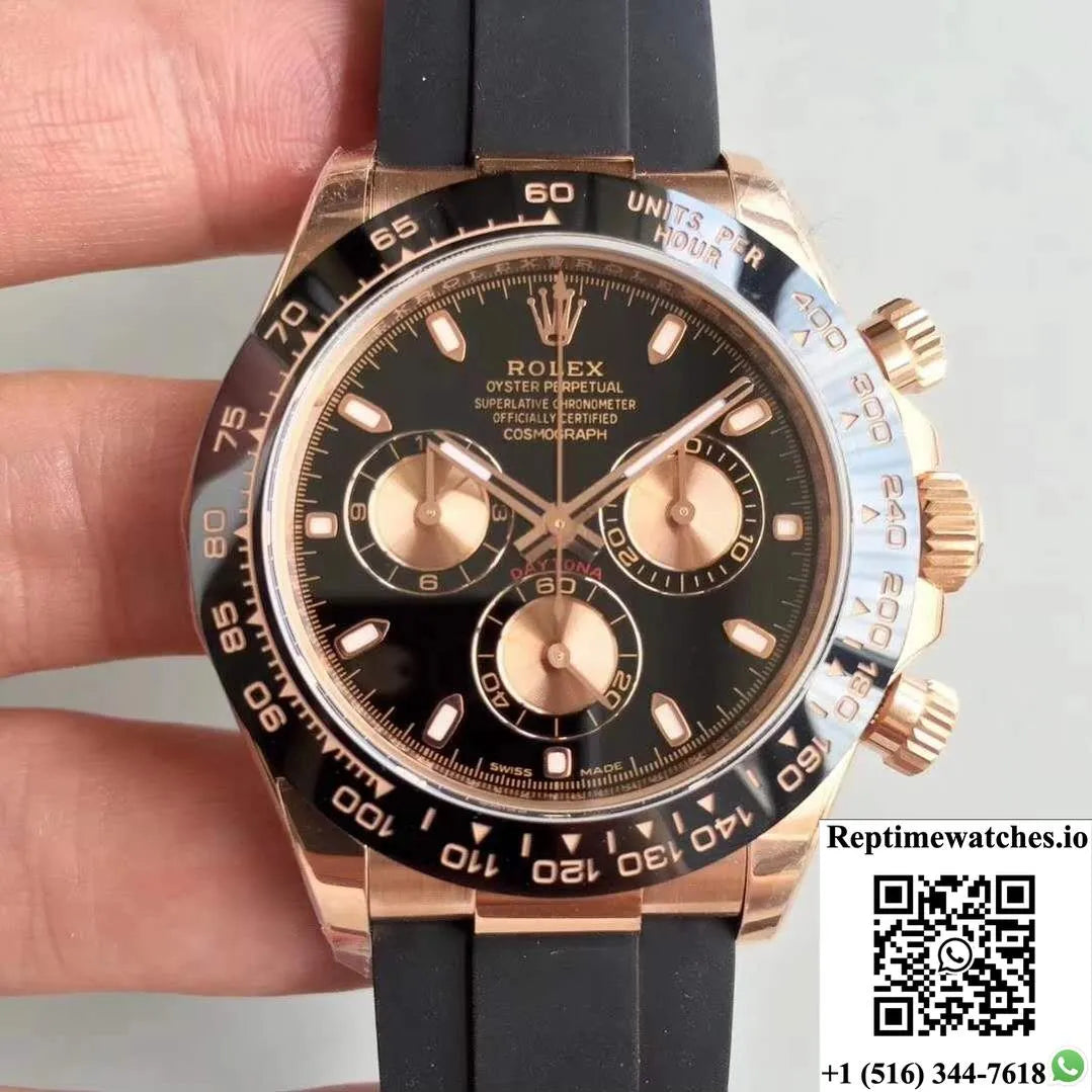 Rolex Daytona Cosmograph 116515Ln Noob Factory Black Dial-Rep Time Watches