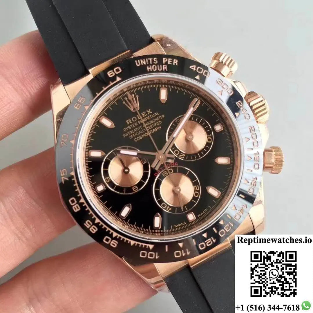 Rolex Daytona Cosmograph 116515Ln Noob Factory Black Dial-Rep Time Watches