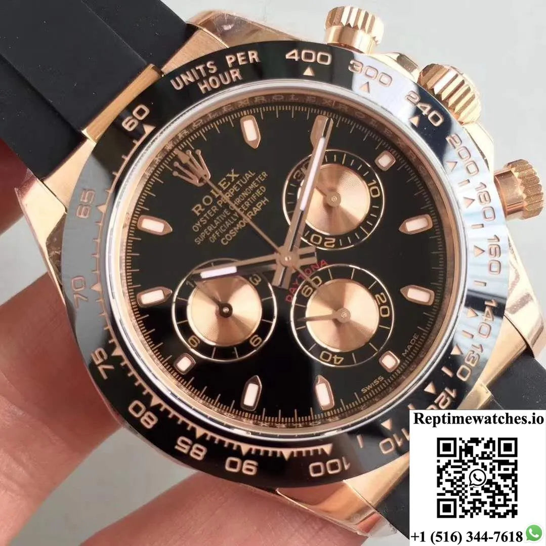 Rolex Daytona Cosmograph 116515Ln Noob Factory Black Dial-Rep Time Watches