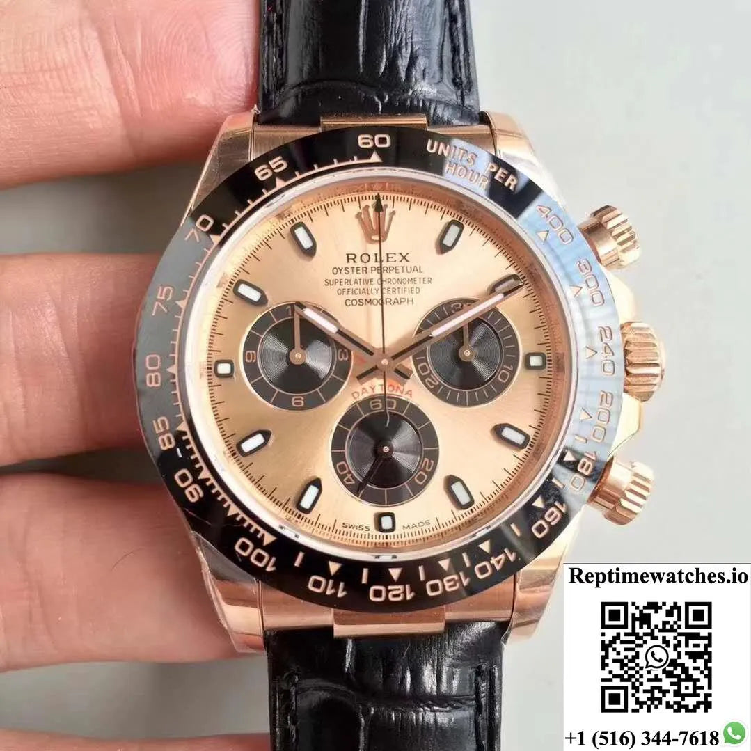 Rolex Daytona Cosmograph 116515Ln Noob Factory Champagne Dial-Rep Time Watches