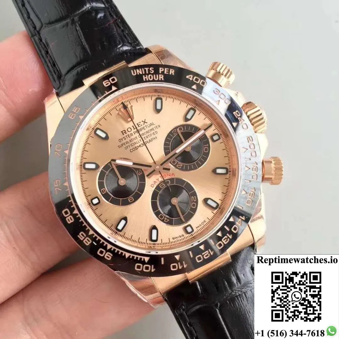 Rolex Daytona Cosmograph 116515Ln Noob Factory Champagne Dial-Rep Time Watches