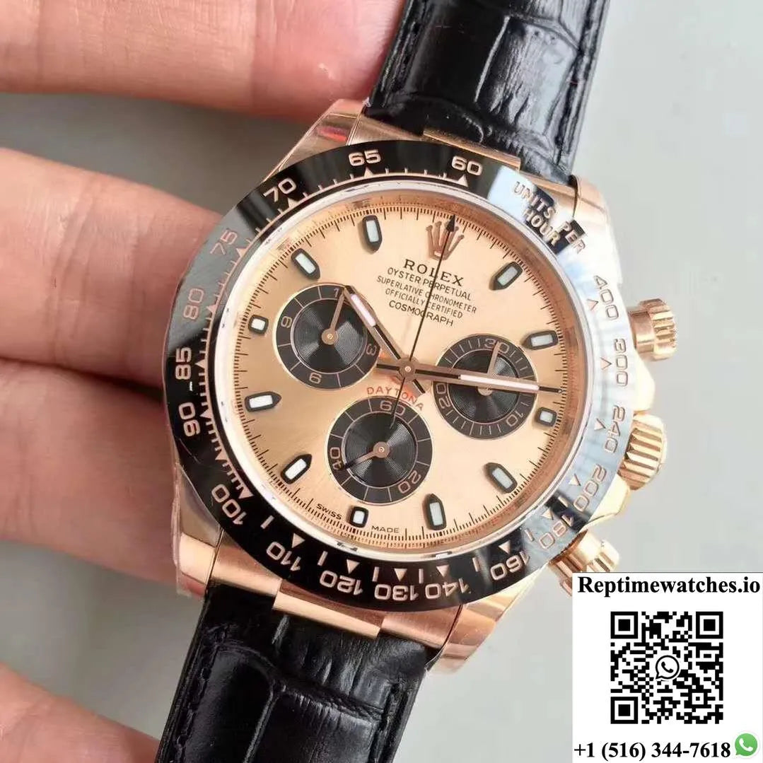 Rolex Daytona Cosmograph 116515Ln Noob Factory Champagne Dial-Rep Time Watches