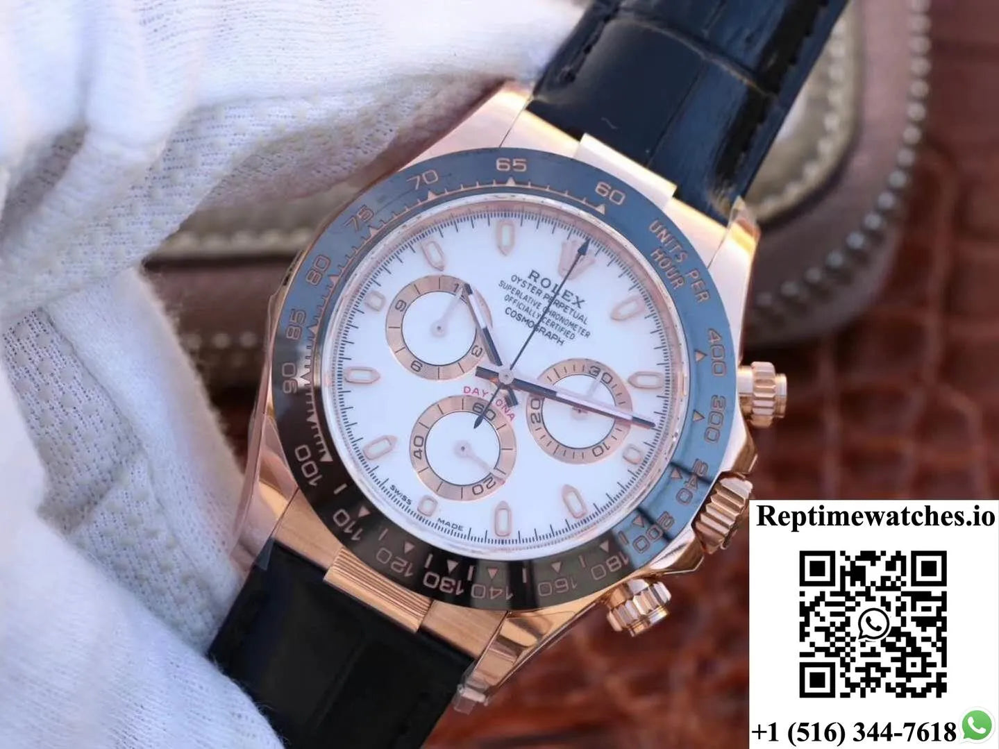 Rolex Daytona Cosmograph 116515Ln Noob Factory White Dial-Rep Time Watches