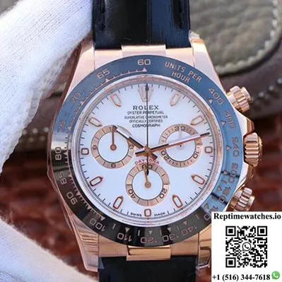 Rolex Daytona Cosmograph 116515Ln Noob Factory White Dial-Rep Time Watches
