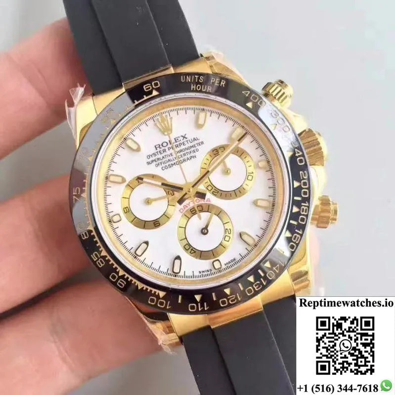 Rolex Daytona Cosmograph 116518Ln Ar Factory White Dial-Rep Time Watches