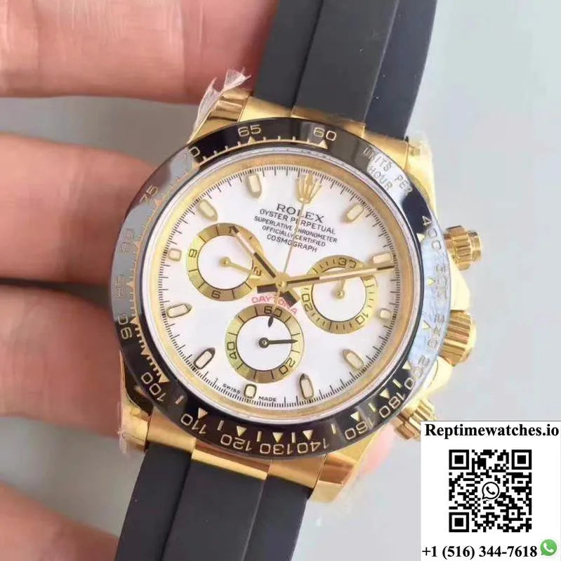 Rolex Daytona Cosmograph 116518Ln Ar Factory White Dial-Rep Time Watches