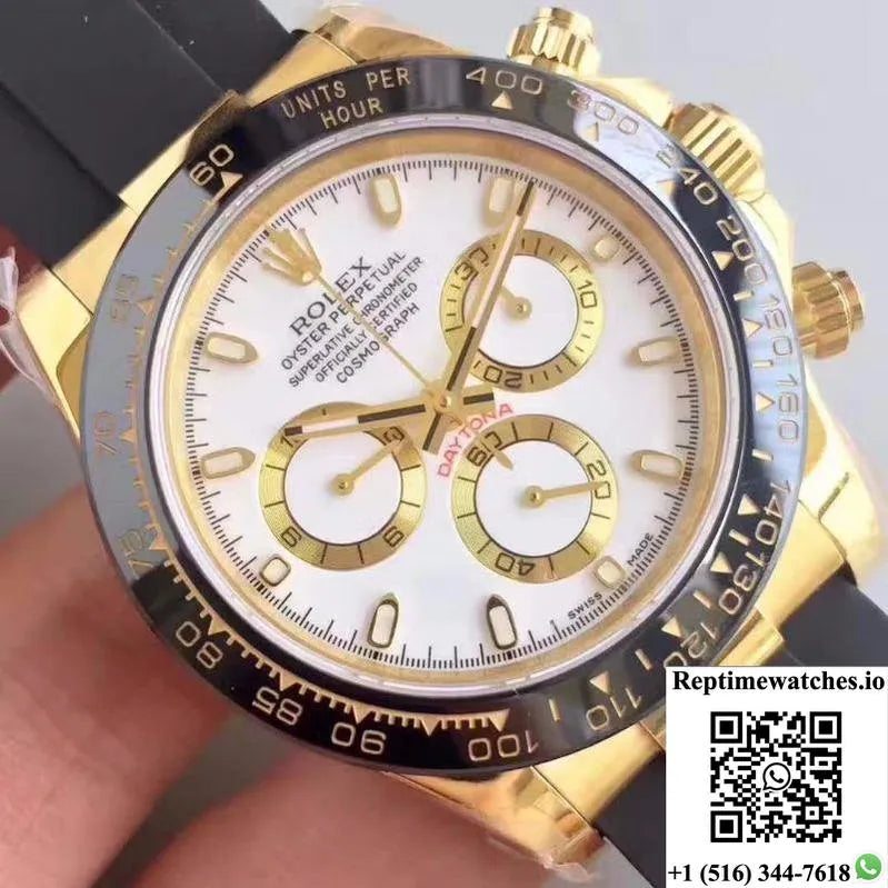 Rolex Daytona Cosmograph 116518Ln Ar Factory White Dial-Rep Time Watches