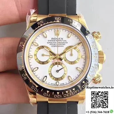 Rolex Daytona Cosmograph 116518Ln Ar Factory White Dial-Rep Time Watches