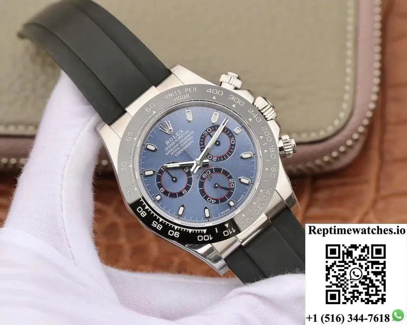 Rolex Daytona Cosmograph 116519 Noob Factory Blue Dial-Rep Time Watches