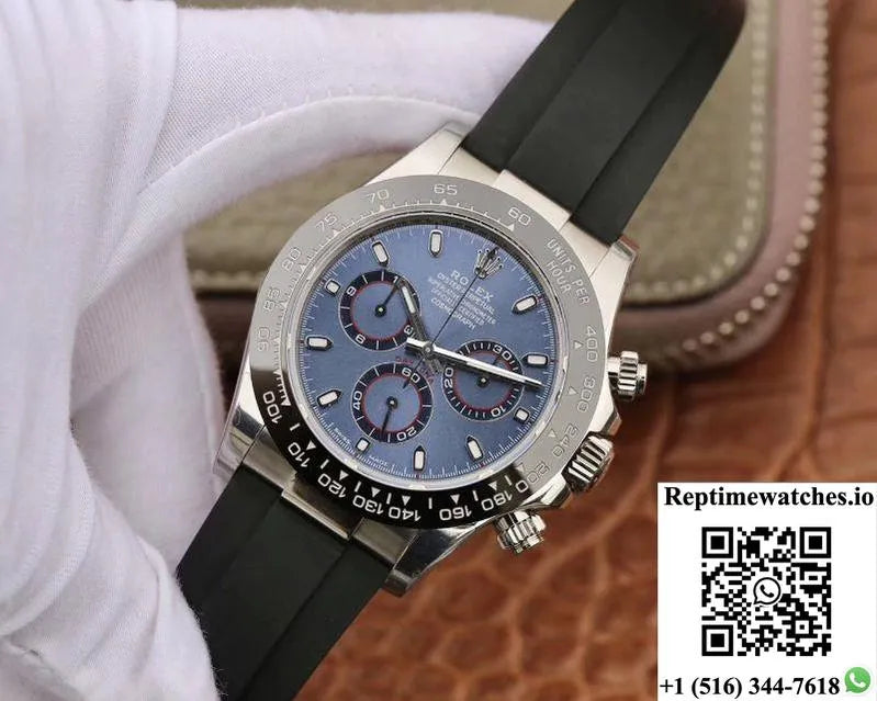 Rolex Daytona Cosmograph 116519 Noob Factory Blue Dial-Rep Time Watches