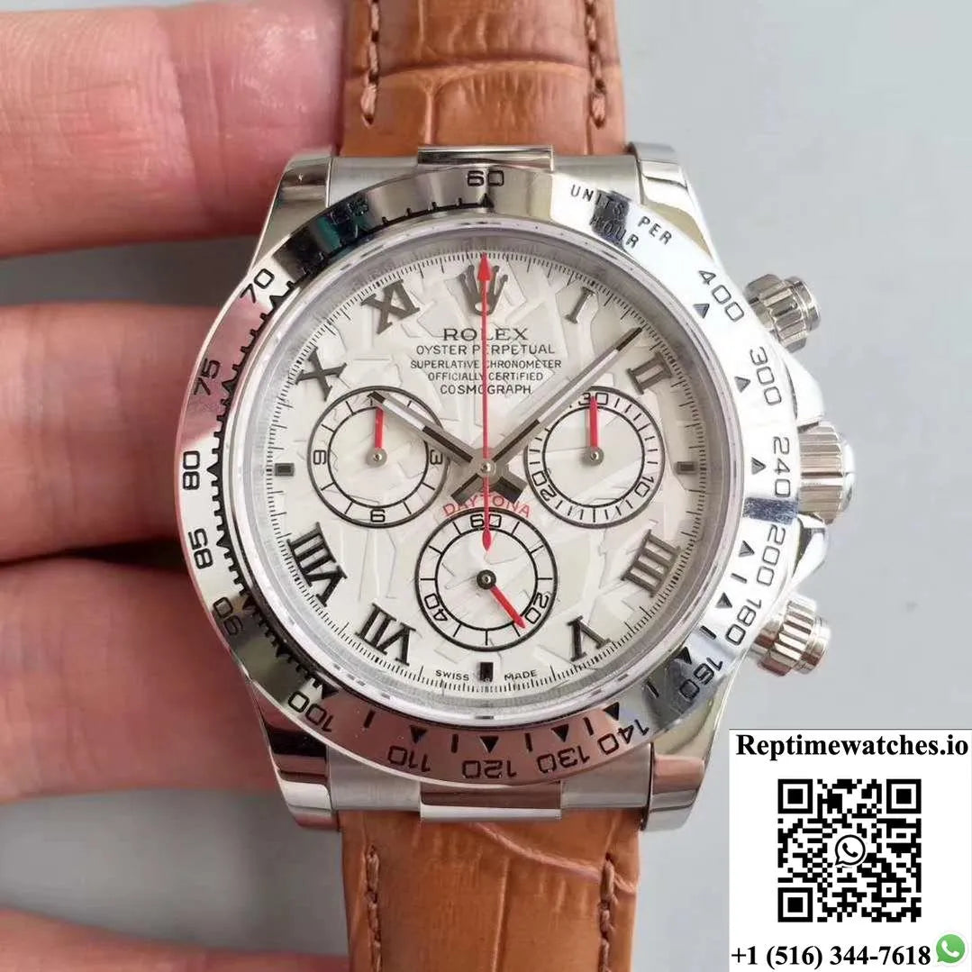 Rolex Daytona Cosmograph 116520 Jh Factory White Dial-Rep Time Watches